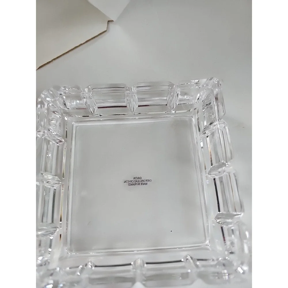 NEW Avon 1999 Perceive 24% Lead CRYSTAL KEEPSAKE Trinket Box‎ VINTAGE New In Box